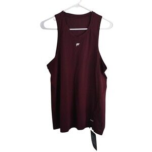 Fabletics Tank Top Women's Size XS Maroon Breathable Wicking Anti-Stink